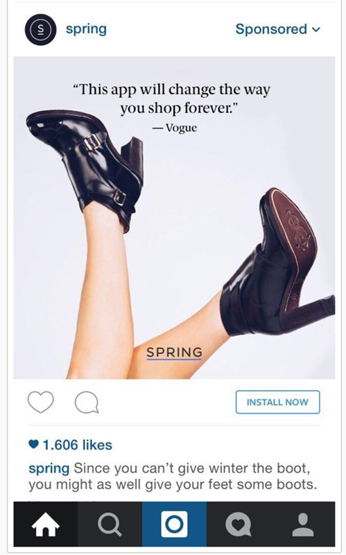Spring Instagram Ad